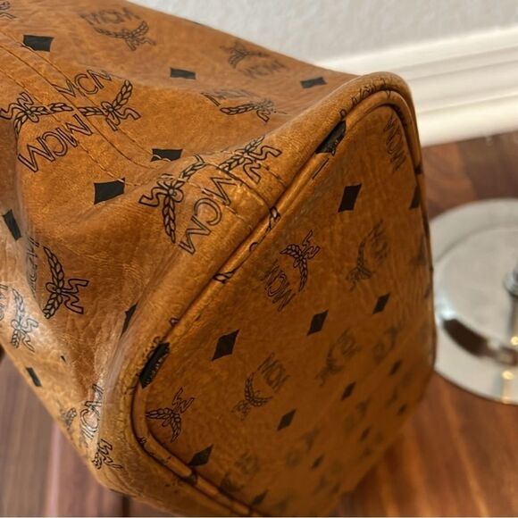 MCM Brown Monogram Tote Bag - Picture 5 of 8